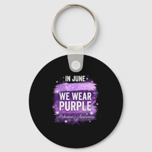 Chaveiro Laço roxo em junho use roxo alzheimer