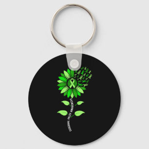 Chaveiro Laço verde girassol paralisia cerebral pc conscien