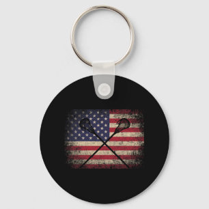 Chaveiro Lacrosse 4 De Julho Gift American Flag Usa - Ball