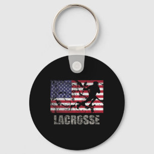 Chaveiro Lacrosse American Flag Usa Flag Fan Vintage Retro