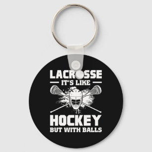 Chaveiro Lacrosse É Como Hóquei Mas Com Jogador Engraçado