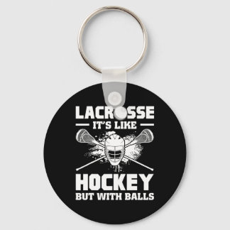 Chaveiro Lacrosse É Como Hóquei Mas Com Jogador Engraçado