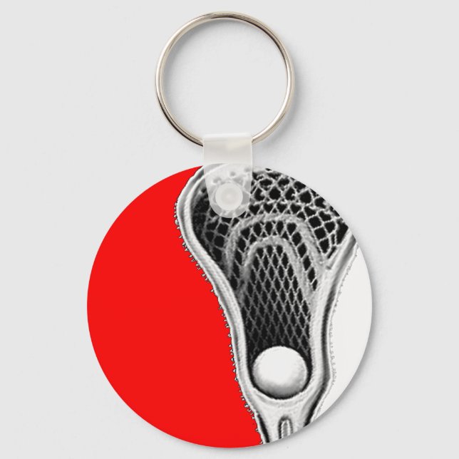Chaveiro Lacrosse Gifts Red Team (Frente)