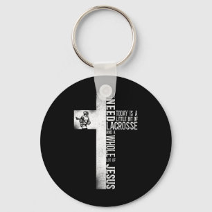 Chaveiro Lacrosse Lax Cross Faith Christian Tudo o que prec