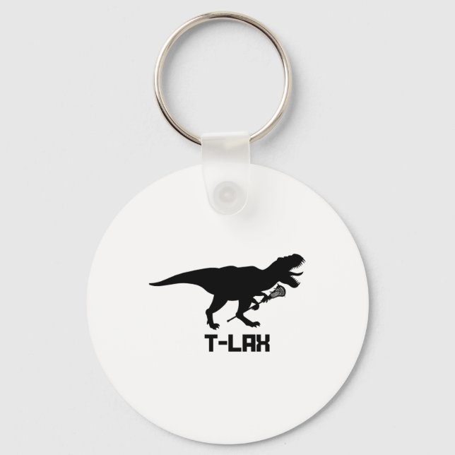 Chaveiro Lacrosse Lax T-rex Dinossauros Mulheres Presente p (Frente)