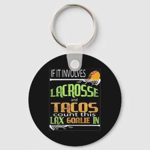 Chaveiro Lacrosse Passe Com Tacos Presente Para Goalie Laxg