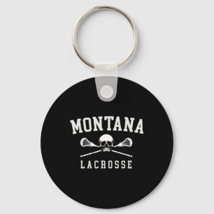 Chaveiro Lacrosse Vintage Montana Caveira E Ossos Cruzados