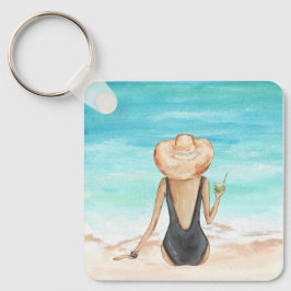 Chaveiro ladie na praia