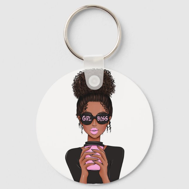 Chaveiro Lady Boss Life, Chefe Babe Mulher, Chefe Garota (Frente)