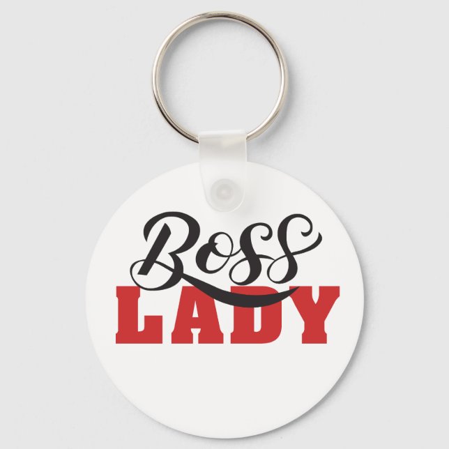 Chaveiro Lady Boss – Strong Confident Woman Design (Frente)