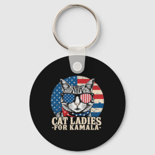 Chaveiro Lady Gato Para Kamala Harris Votando