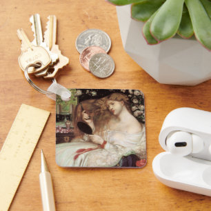 Chaveiro Lady Lilith por Rossetti, Retrato Vitoriano Antigo