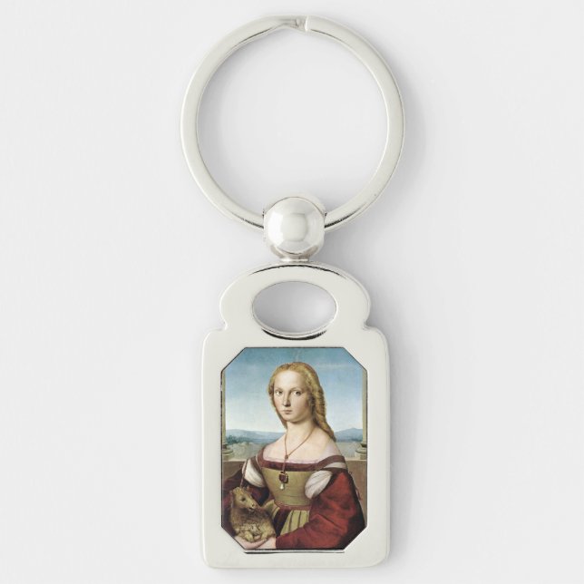 Chaveiro Lady with Unicorn - Rafael - c1506 (Frente)