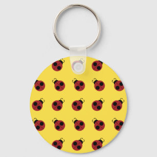 Chaveiro Ladybug 60s retro legal vermelho