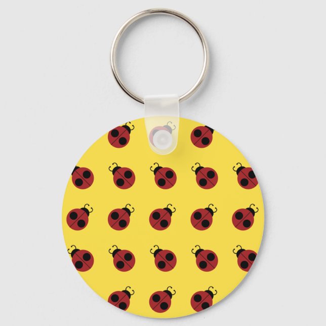Chaveiro Ladybug 60s retro legal vermelho (Frente)