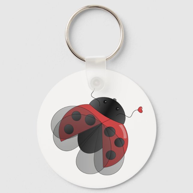 Chaveiro Ladybug com Asas Abertas (Frente)