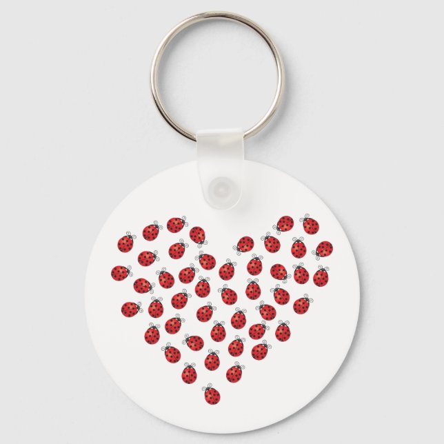 Chaveiro Ladybug Love Heart (Frente)
