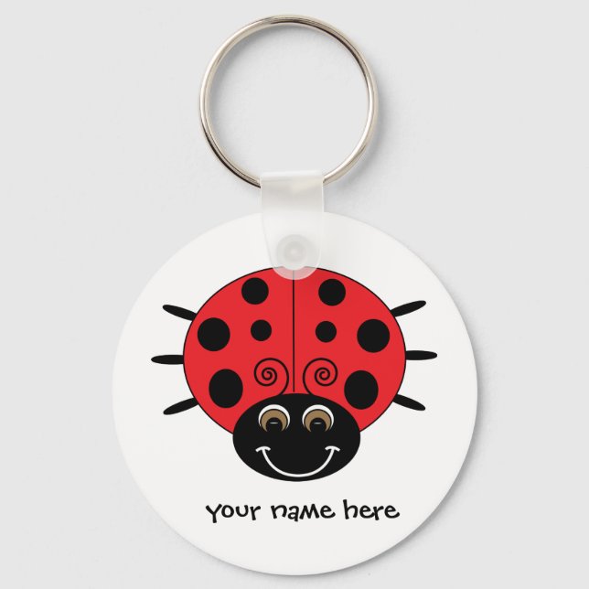 Chaveiro Ladybug personalizado (Frente)