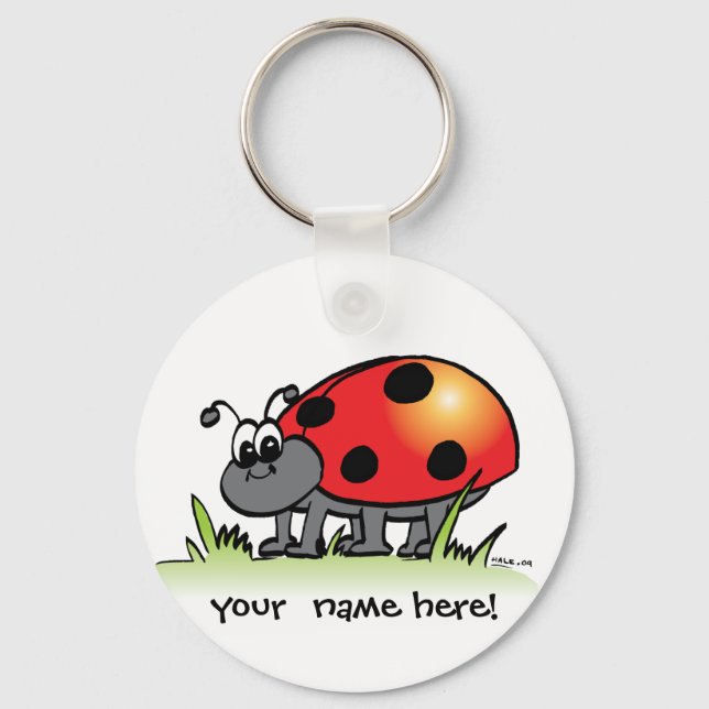 Chaveiro Ladybug personalizado (Frente)