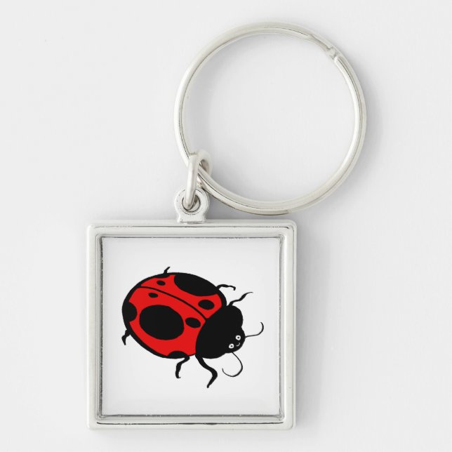 Chaveiro Ladybug sorridente - (Frente)