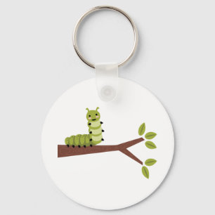 Chaveiro Lagarta em Twig