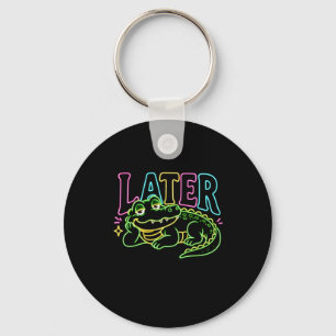 Chaveiro Lagarto Posterior Neon Farto Jacaré