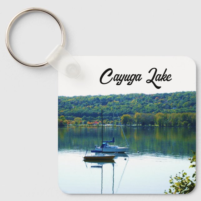 CHAVEIRO LAGO CAYUGA NO OUTONO  (Frente)