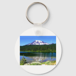 Chaveiro Lago de Reflexão, Monte Rainier, WA, EUA