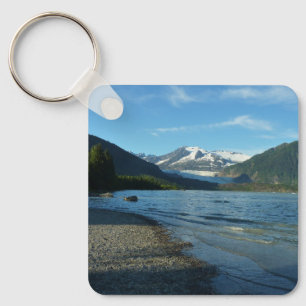 Chaveiro Lago Mendenhall na paisagem de Juneau Alasca