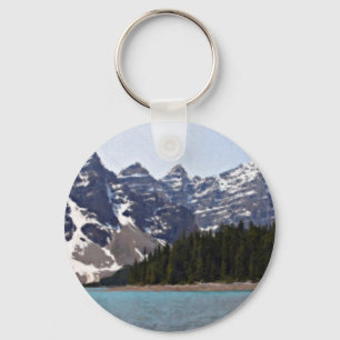Chaveiro Lago moraine em Banff