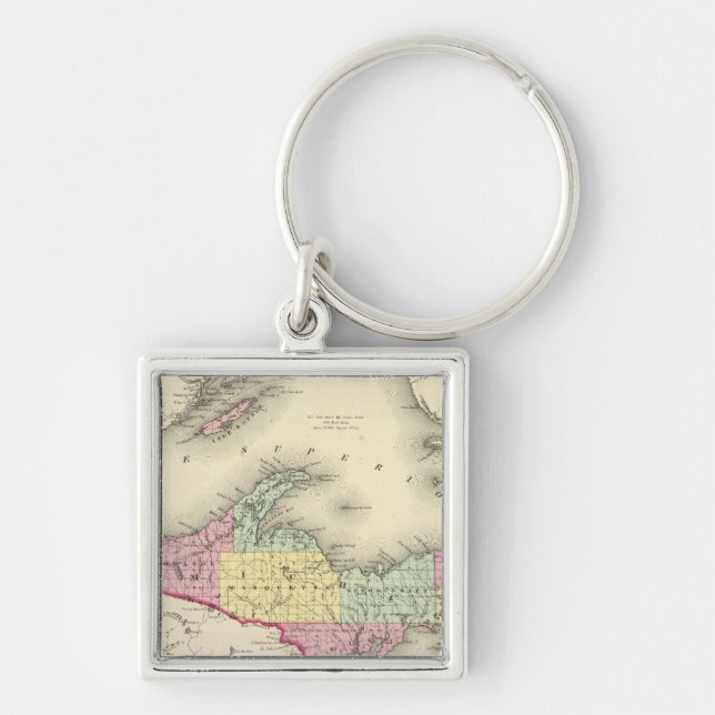 Chaveiro Lago Superior E A Parte Norte De Michigan (Frente)