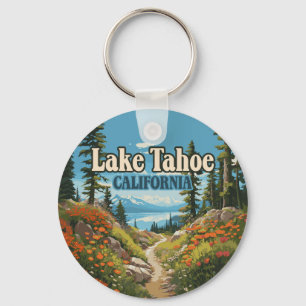 Chaveiro Lago Tahoe California Nevada Retro Viagem