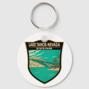 Chaveiro Lago Tahoe Nevada State Park Nevada Vintage
