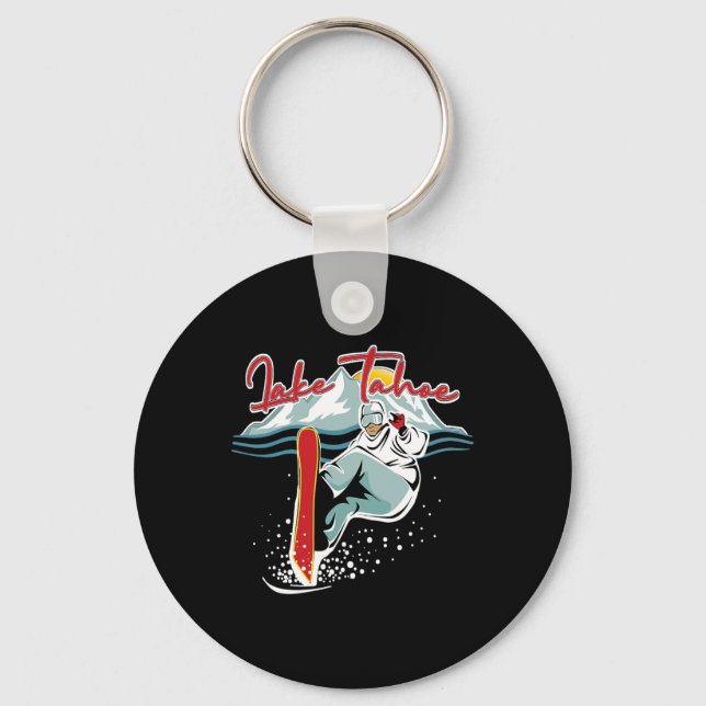 Chaveiro Lago Tahoe Sierra Nevada California Snowboard S (Frente)