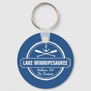 Chaveiro Lago Winnipesaukee NH cidade personalizada, nome,