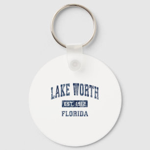Chaveiro Lago Worth Flórida Fl Vintage Esportes Estabelecid