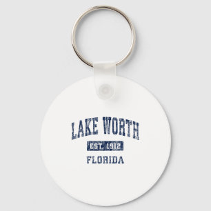 Chaveiro Lago Worth Flórida Fl Vintage Esportes Estabelecid