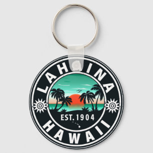 Chaveiro Lahaina Hawaii Beach Retro Sunset Souvenir 60 anos