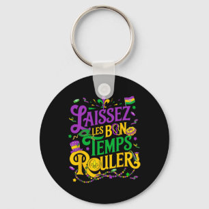 Chaveiro Laissez Les Bon Temps Rouler Mardi Gras Miçanga Fl