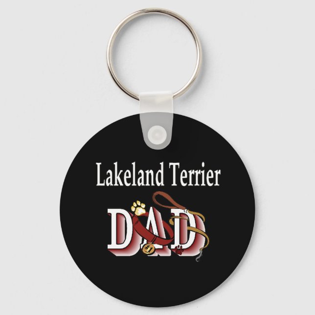Chaveiro Lakeland Terrier pai (Frente)