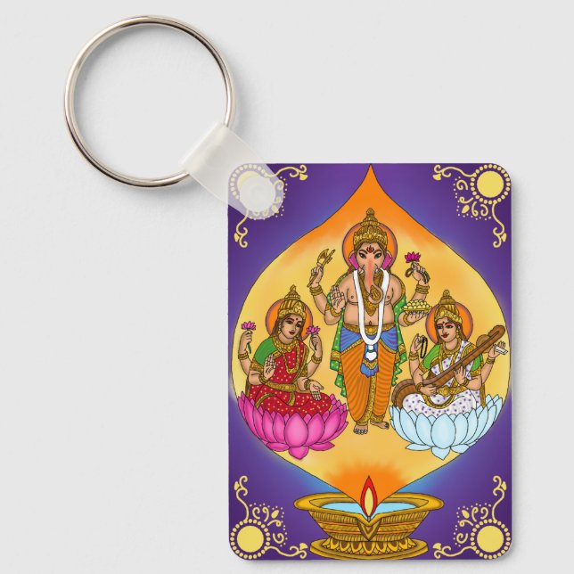 Chaveiro Lakshmi Ganesh Keychain (Frente)