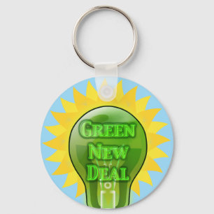 Chaveiro Lâmpada de Nova Negociação Verde