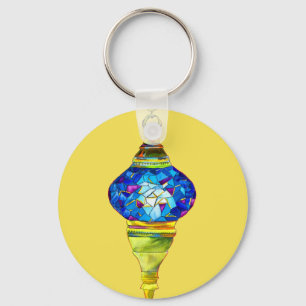 Chaveiro Lâmpadas turcas, mosaico, aquarela
