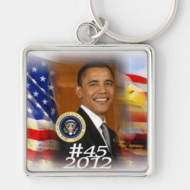 Chaveiro Lançamento da Campanha do Presidente Obama 2012 (Frente)