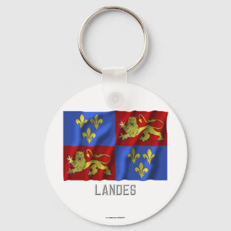 Chaveiro Landes acenando bandeira com nome