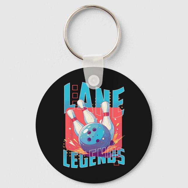 Chaveiro Lane Legends Boliche (Frente)