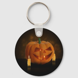 Chaveiro Lanterna de Abóbora Halloween com Velas