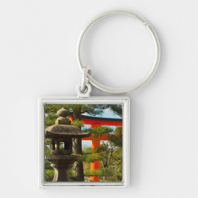 Chaveiro Lanterna de Pedra e Portão Torii (Frente)