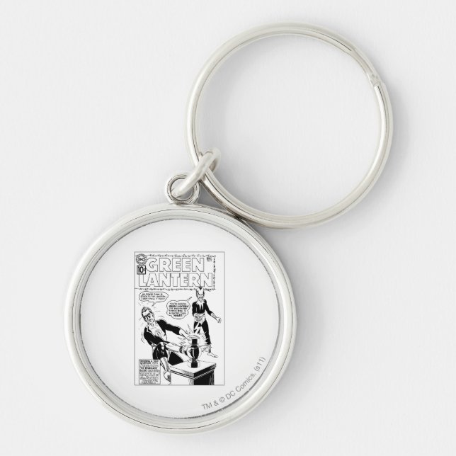 Chaveiro Lanterna Verde e Cobrir Sinestro, Preto e Branco (Frente)