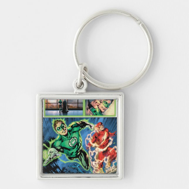 Chaveiro Lanterna Verde e o Painel Flash (Frente)